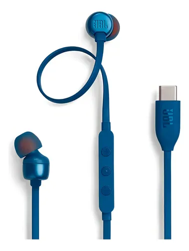 Fone de Ouvido Com Fio Tune 310C USB-C JBL Azul