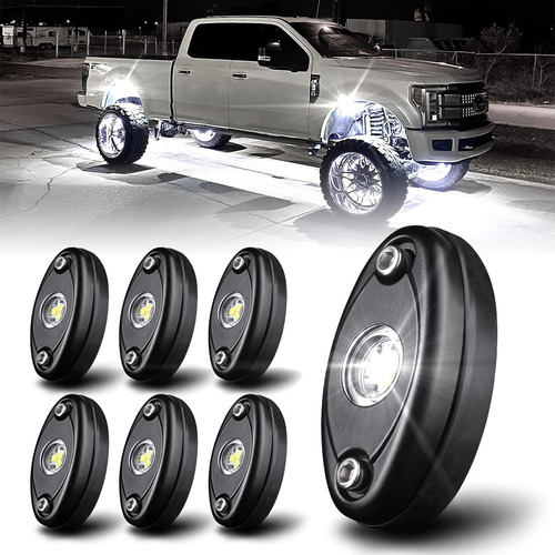 Ledur Luz Led Roca Blanca 6 Pieza Neon Para Debajo Jeep Atv