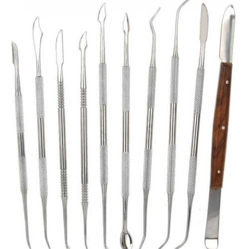 Kit De Grabado De Cera De Acero Inoxidable Espátula De Cera