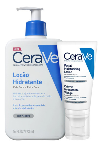 Kit Cerave Hidratação Rosto & Corpo (2 Produtos)