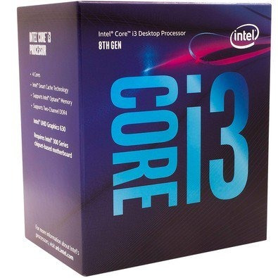 Proc Intel I3 8100 Coffee Lake 8a Gera 1151 Bx80684i38100