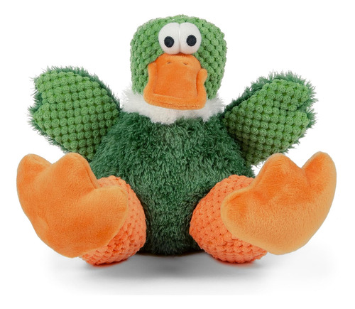 Godog Checkers Sitting Duck Squeaky Peluche Para Perro, M...