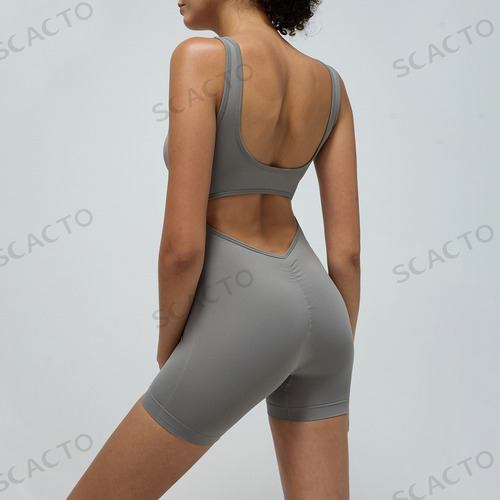 Scacto Short Licra Deportiva Gym Ejercicio Mujer Elástico