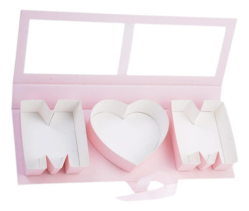 Caja De Regalo De Flores Del Día De La Madre Ventana