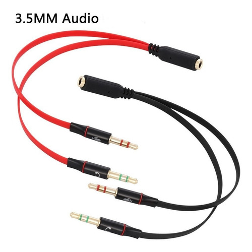 Imagem 6 de 6 de Cabo Adaptador P3 (p2 Combo) P/ Fone E Microfone Headset