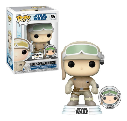 Funko Pop Luke Skywalker (hoth) #34 Amazon Sticker Star Wars