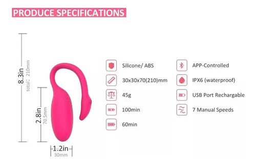 Consolador Vibrador Inteligente Con App Wifi Kegel Femenino