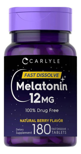 Melatonina 180 Caps Dormir Mejor Relajación Sueño Profundo