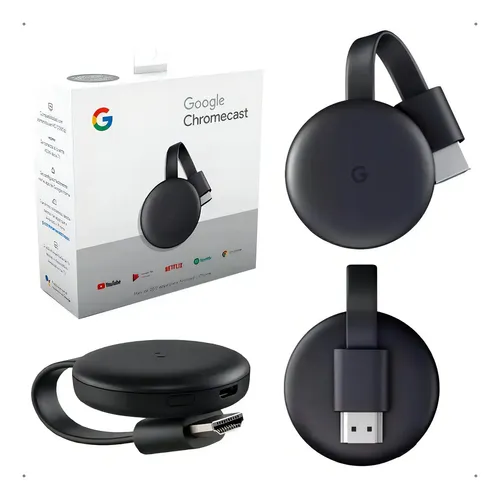 Google Chromecast 3 Geração Full Hd Cor Carvão | MercadoLivre