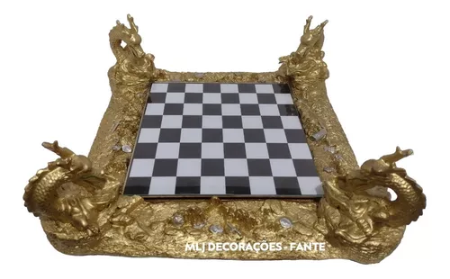 Jogo De Xadrez Tabuleiro Jogo Completo Medieval Resina Premium decorativo -  Escorrega o Preço