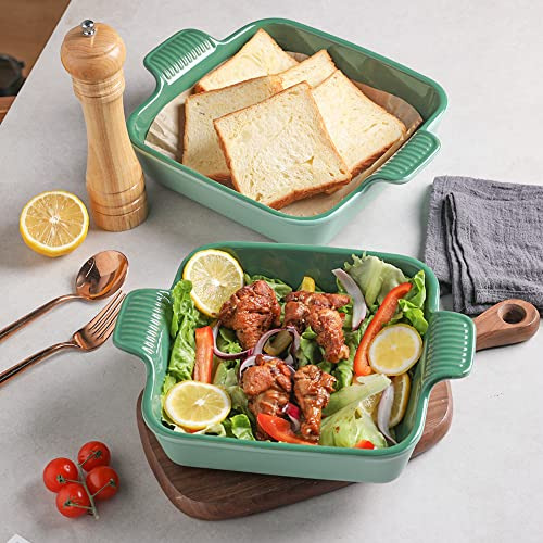 Plato De Cerámica Para Hornear Sweejar, 9 X 9 Para Tartas, C