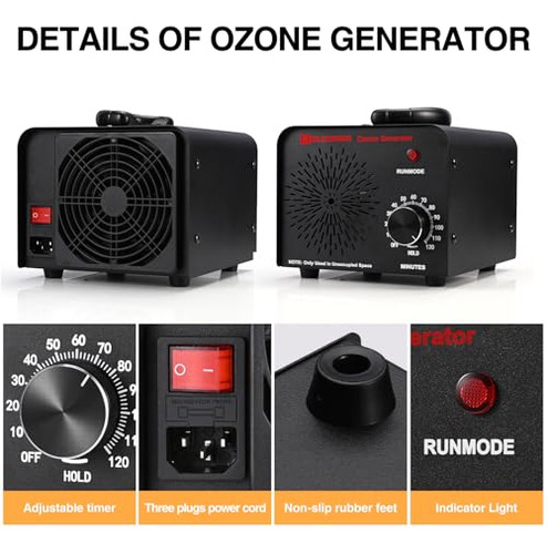 Generador De Ozono, Ionizador Profesional O3 De Capacidad De