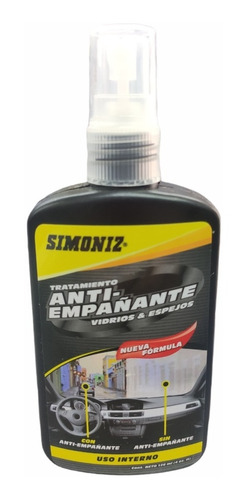 Anti Empañante Vidrios Y Espejos Simoniz 120 Ml