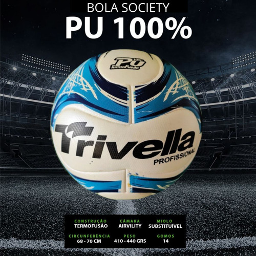 Saco De Bolas Com 4 Bolas Trivellas Society Futebol Oferta