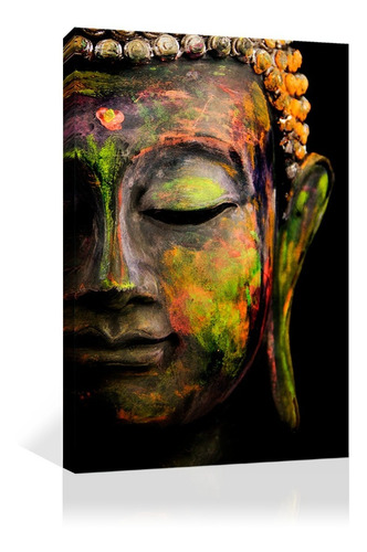 Cuadro Decorativo Canvas Espiritualidad Buda Colorido 1