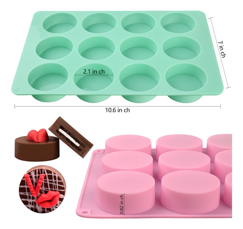 Moldes De Silicona Redondos Para Galletas Y Mini Pasteles