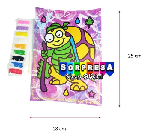 12 Dibujos Para Colorear Con Diamantina Didactico Piñata | MercadoLibre