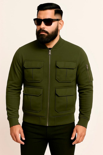Chaqueta Bomber Gaba Para Hombre Zionix Ind - Estilo Moderno