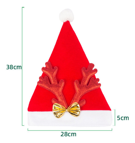 Sombrero De Navidad De Dibujos Animados, Decoración Rojo