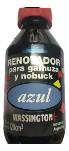 Renovador Gamuza Nobuck Azul Wassington 120cm³