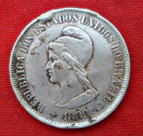 Jm* Brasil Plata 500 Reis 1889