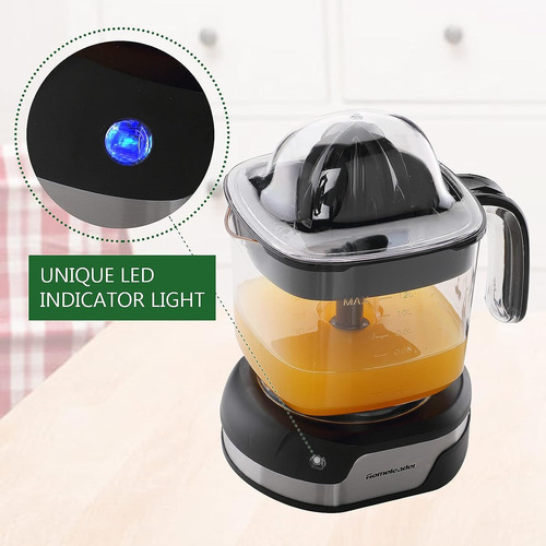 Exprimidor Eléctrico De Cítricos Homeleader, 1,2 Lt, Luz Led
