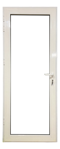 Puerta En Aluminio Perfil Probba Color Blanco Con Umbral