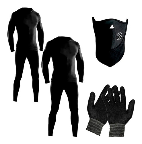 2 Conjuntos Térmicos + Guantes Primera Piel + Cuello Neo Fas