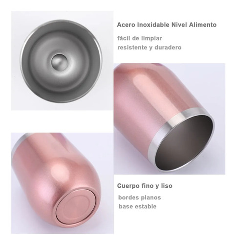 Moyac 2pzs Vaso Térmico De Acero Inoxidable For Café, Vino,