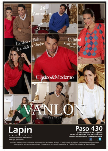 Polera Sueters De Hombre Vanlon Exc Calidad Dia Del Padre