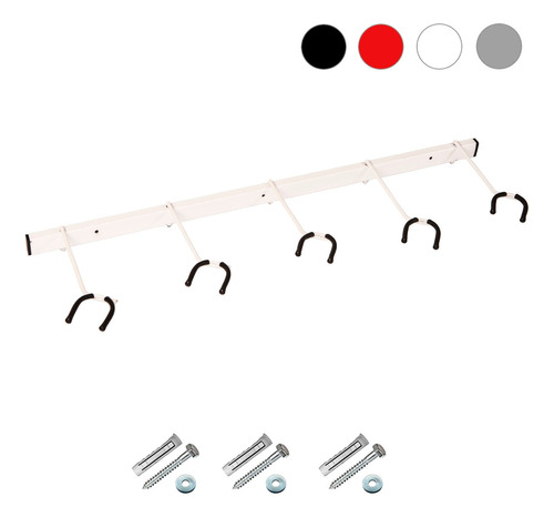 Soporte Pared 5 Cinco Guitarra Bajo Barral Metalico - Izq