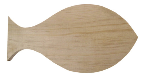 Tabla Madera Para Picar Cortar Diseño Figura Pez 38cm