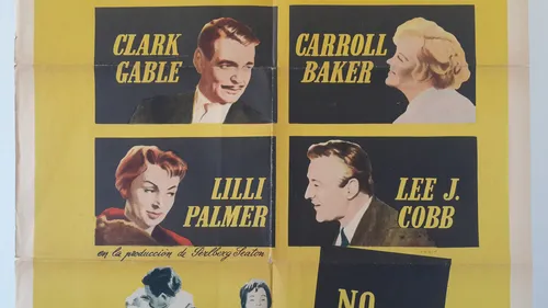 Afiche Cine Poster But Not For Me Clark Gable No Soy Para Ti