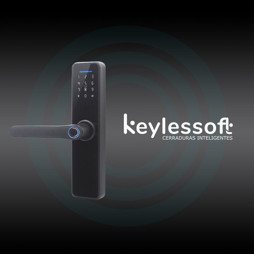 Cerradura Digital Teclado De Acceso Código Huella App Ttlock Negro
