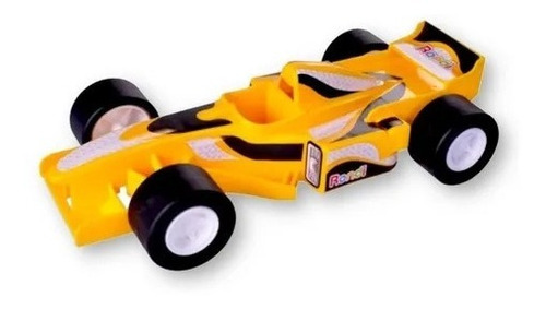 Auto Carrera Formula 1 Tiny Drivers Con Stickers Rondi Child Color Amarillo