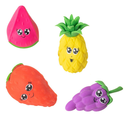 Squishy Squeeze Fruta Estirable Fidget Toy Sensorial Colores Color Colores