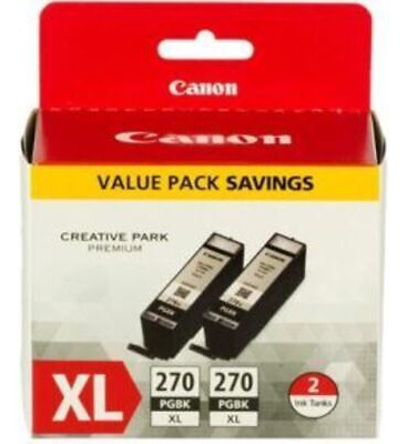 Canon 0319c005 Pgi-270xl High-yield Ink Black 2/pack Vvc