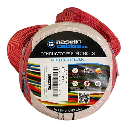 Cable Unipolar 2,5 Mm Antillama Extraflexible Norma X 100mts