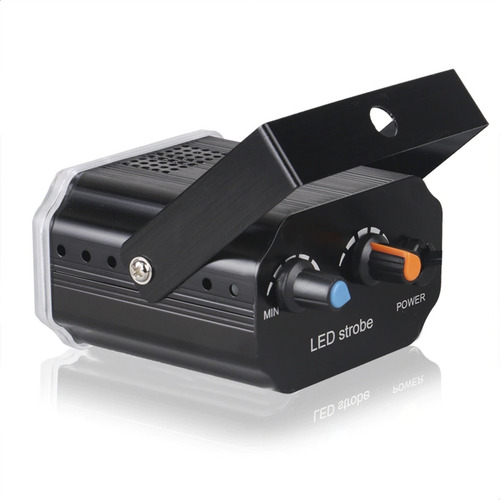 Imagen 2 de 9 de Mini Flash Luz 24 Led Luces Rgb Ritmico Color Fiesta