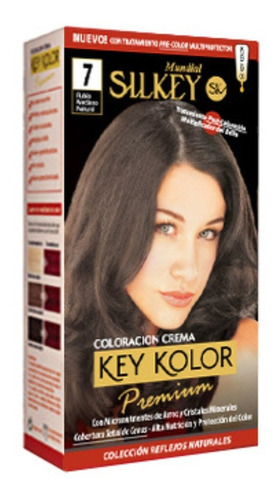  Silkey Tintura Key Kolor Premium Kit Tono 7 rubio mediano natural