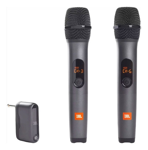 Jbl Microfonos Inalambricos Mano Dual Uhf Recargable Micdual