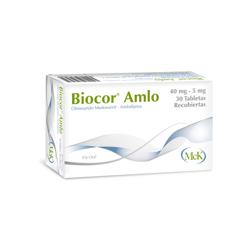 Biocor Amlo 40mg-5mg X 30 Tabletas