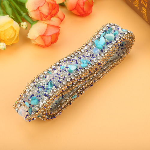 Cinta De Diamantes De Imitación De 100 X 2 Cm, Rollo De Envo