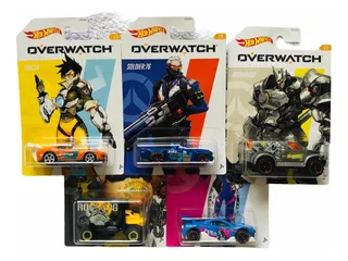 Carritos Hotwheels Set X5 Overwatch De Colección