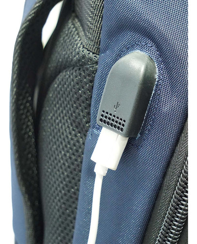 Imagen 6 de 8 de Mochila Notebook Usb Facultad Reforzada Impermeable Full