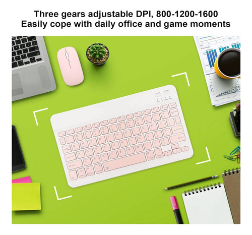 Teclado Mouse Y Soporte Compatible Tablet Lenovo Tb310fu M9