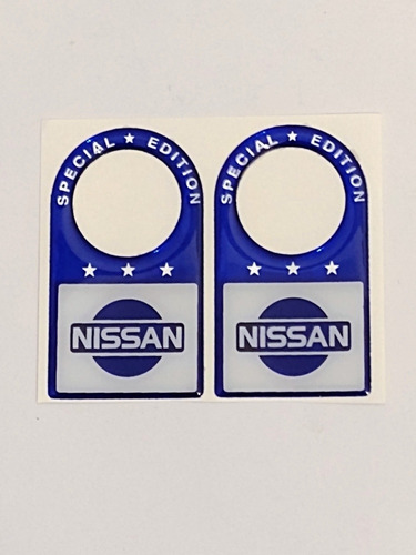 Chapetón De Manijas Autos Nissan Azul/blanco 