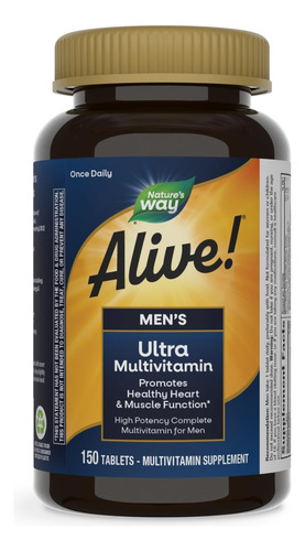 Multivitamínico Nature's Way Alive! Ultra Potency 150 Compri
