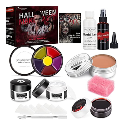 Pintura Para Cara  Kit De Maquillaje Cokohappy Halloween Sfx