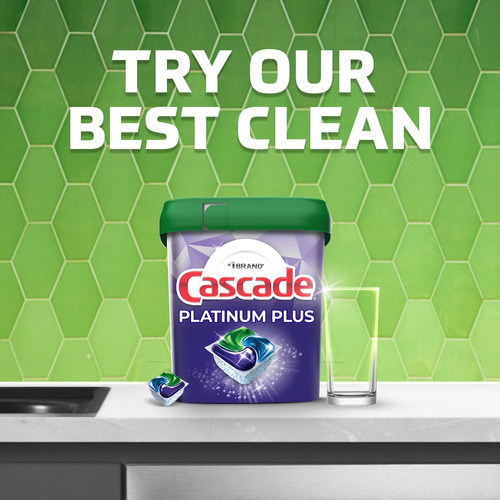 Cascade Platinum, Detergente Para Lavavajillas 62 Pods